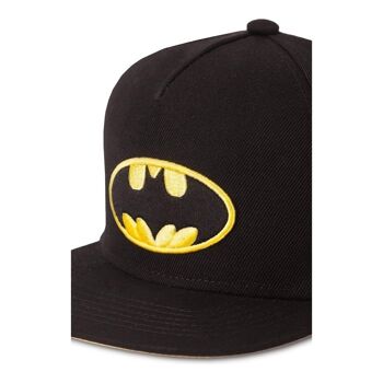 DC COMICS Batman Logo Patch avec Cape Novelty Cap, Noir/Jaune (NH813032SPM) 3