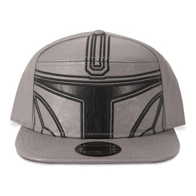 STAR WARS The Mandalorian Bounty Hunter Casco novedad gorra, gris/negro (NH837124STW)