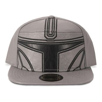 STAR WARS The Mandalorian Bounty Hunter Casque Nouveauté Cap, Gris/Noir (NH837124STW) 1