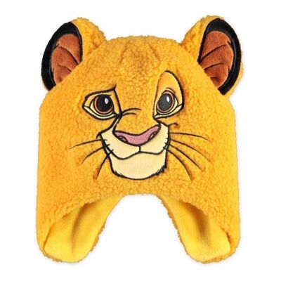DISNEY The Lion King Simba - Gorro de trampero para niños, color amarillo (NH878487TLK)