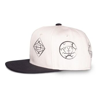 HARRY POTTER Les Animaux Fantastiques : Les Secrets de Dumbledore Symboles et Logos Snapback Casquette de Baseball, Blanc/Noir (SB011352FBS) 2