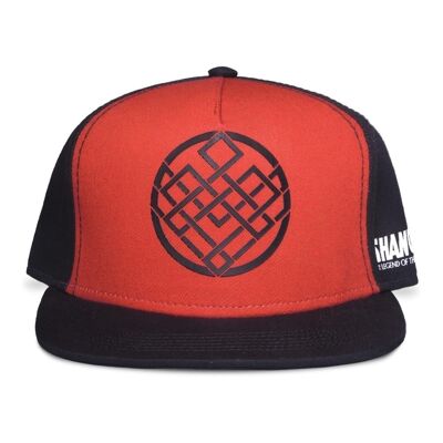 MARVEL COMICS Shang-Chi and the Legend of the Ten Rings Crest Logo Snapback Gorra de béisbol, negro/rojo (SB040350CHI)