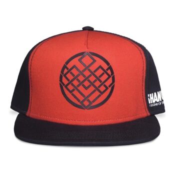 MARVEL COMICS Shang-Chi et la Légende des Dix Anneaux Crest Logo Snapback Casquette de Baseball, Noir/Rouge (SB040350CHI) 1