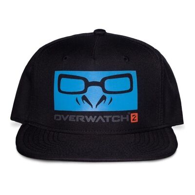 OVERWATCH 2 Winston Graphic Print & Logo Snapback Baseball Cap, Schwarz (SB062408OWT)