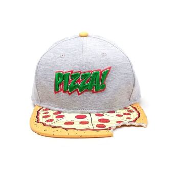 TEENAGE MUTANT NINJA TURTLES (TMNT) Casquette de baseball Snapback Pizza Bite Multicolore (SB080602TMT) 1