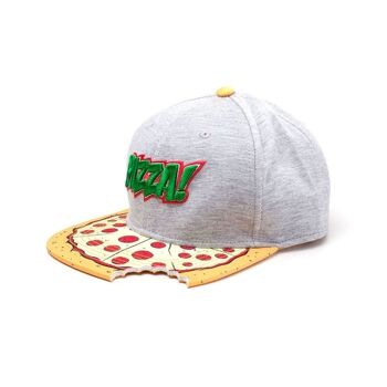 TEENAGE MUTANT NINJA TURTLES (TMNT) Casquette de baseball Snapback Pizza Bite Multicolore (SB080602TMT) 2