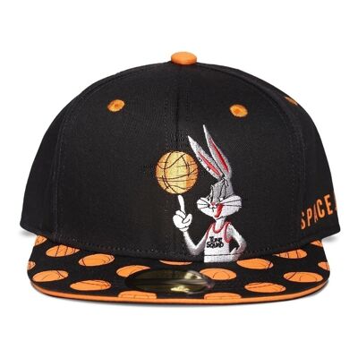 WARNER BROS Space Jam: A New Legacy Bugs Bunny Snapback Baseball Cap, Unisex, Schwarz/Orange (SB120150SPC)