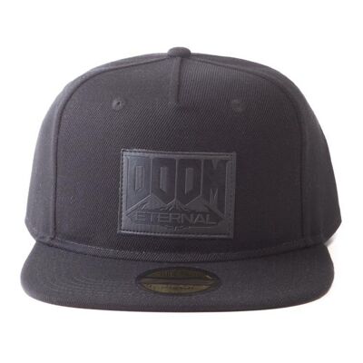 DOOM Eternal Retro Patch Logo Snapback Baseball Cap, Unisex, Black (SB137010DOOM)