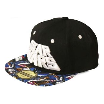 Logo STAR WARS avec affiche sur l'ensemble de la casquette de baseball Snapback, unisexe, multicolore (SB141308STW) 2