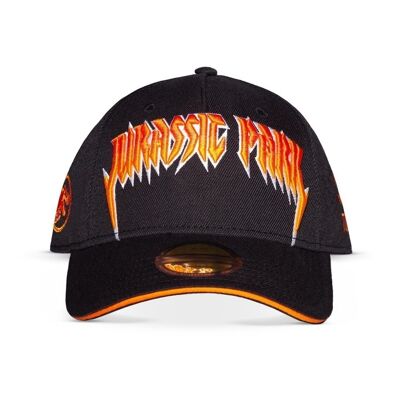UNIVERSAL Jurassic Park 3D Logo Cappellino regolabile per bambini, nero/arancione (SB260540JPK)