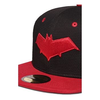 DC COMICS Red Hood Logo Snapback Casquette de baseball Noir/rouge (SB307721BTM) 2