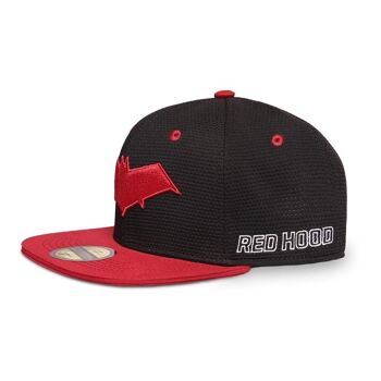 DC COMICS Red Hood Logo Snapback Casquette de baseball Noir/rouge (SB307721BTM) 3