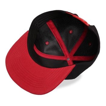 DC COMICS Red Hood Logo Snapback Casquette de baseball Noir/rouge (SB307721BTM) 4