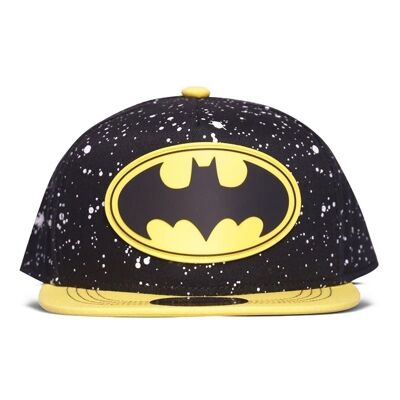 DC COMICS Batman Classic Logo Cappellino da baseball Snapback per bambini, nero/giallo (SB361063BAT)
