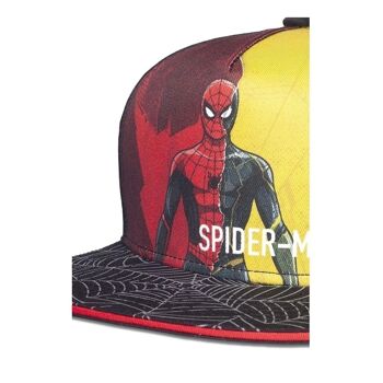 MARVEL COMICS Spider-man: No Way Home Two Tone Graphic Figure Print with Logo and Web Brim Snapback Baseball Cap, Multicolore (SB453406SPN) 3