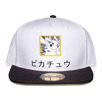 POKEMON Pikachu Snapback-Baseballmütze mit japanischem Aufnäher (SB463644POK)