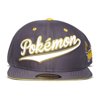 Casquette de baseball POKEMON Stylish Logo & Pika Snapback, unisexe, noir/jaune (SB541784POK) 2