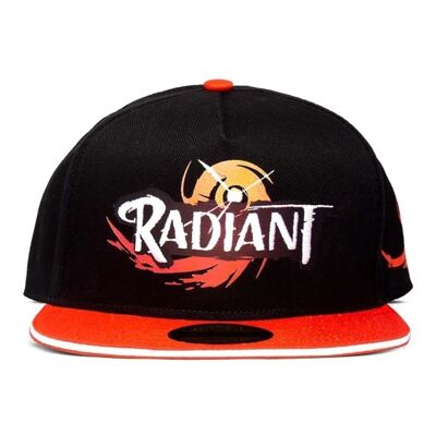 RADIANT Logo Snapback Gorra de béisbol, negro/rojo (SB548123RDT)