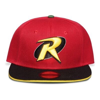 DC COMICS Cappellino da baseball snapback con logo Robin, multicolore (SB583431BTM)