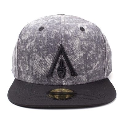 ASSASSIN'S CREED Odyssey Apocalyptic Crest Logo Snapback Baseball Cap, Grey (SB672605ACO)