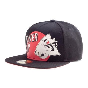 POKEMON Power Nap Pikachu Snapback Casquette de Baseball Unisexe Noir/Rouge (SB684361POK) 2