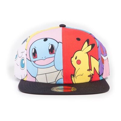 POKEMON Characters PopArt Snapback Berretto da baseball, unisex, multicolore (SB844820POK)