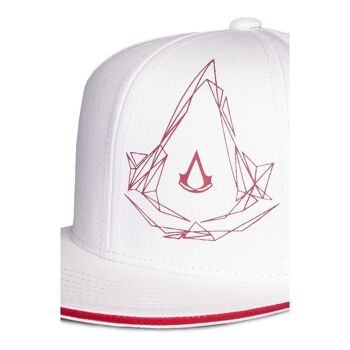 Casquette de baseball ASSASSIN'S CREED avec logo à écusson rouge, blanc/rouge (SB880821ASC) 2