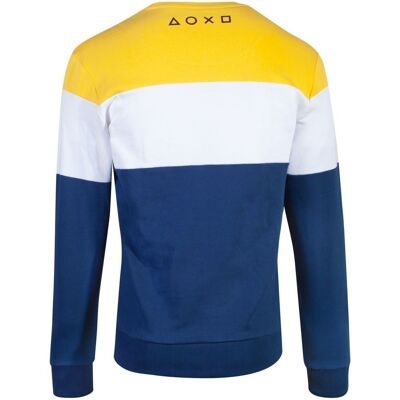 SONY Playstation Color Block Sweater, Hombre, Extra Grande, Multicolor (SW073567SNY-XL)