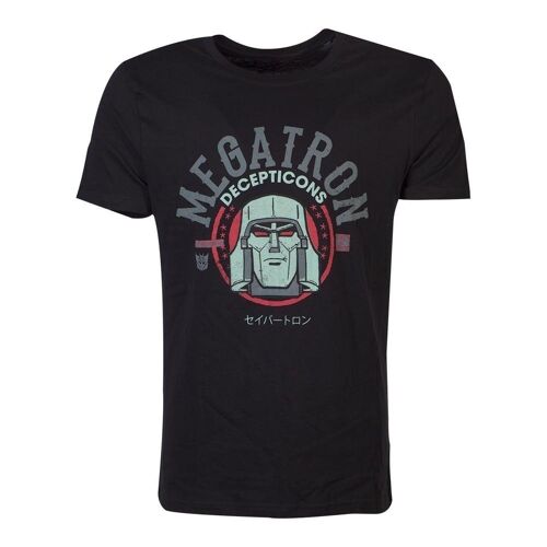 HASBRO Transformers Decepticons Megatron T-Shirt, Male, Medium, Black (TS046217HSB-M)