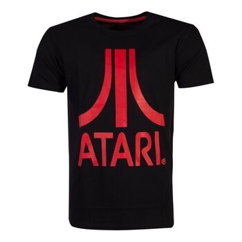 T-shirt à logo rouge ATARI, homme, petit, noir (TS046262ATA-S) 1