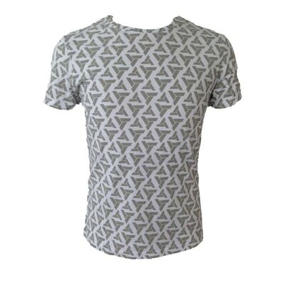 ASSASSIN'S CREED Abstergo Logo All-Over Print T-Shirt, Homme, Petit, Gris (TS090603ASC-S)