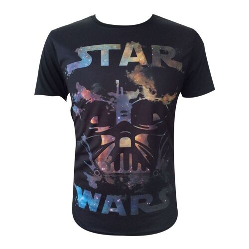 STAR WARS Darth Vader All-Over T-Shirt, Male, Large, Black (TS090700STW-L)