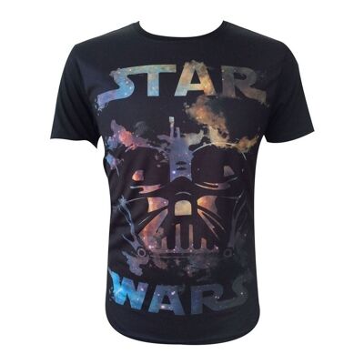 STAR WARS Darth Vader Allover T-Shirt, Herren, Large, Schwarz (TS090700STW-L)