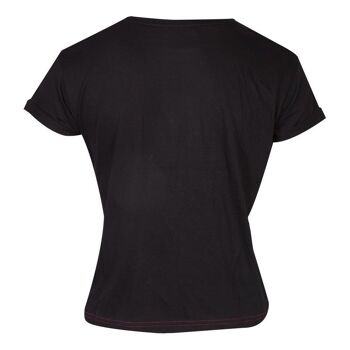 NINTENDO SNES Logo T-shirt court, femme, moyen, noir (TS126084NTN-M) 2