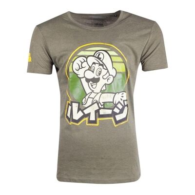 NINTENDO Super Mario Bros. Luigi T-Shirt, Herren, Extra Extra Large, Grün (TS206281NTN-2XL)