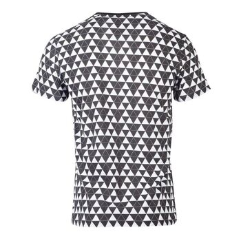 NINTENDO Legend of Zelda Royal Crest Logo avec Tri-force Checker Pattern T-Shirt, Homme, Large, Noir/Blanc (TS256170ZEL-L) 2