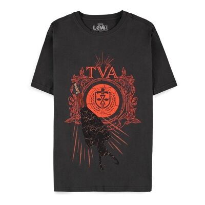 MARVEL COMICS T-shirt avec logo Loki Time Variance Authority, homme, extra large, noir (TS335022LOK-XL)