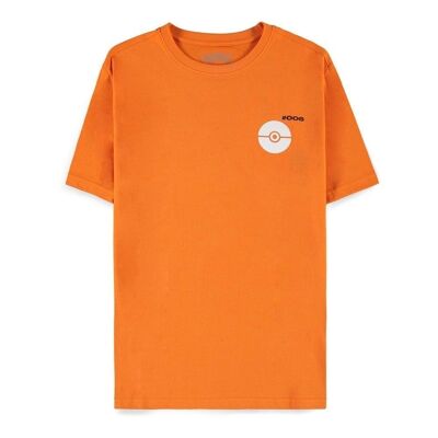 POKEMON Charizard Train Battle Repeat Camiseta, Hombre, Grande, Naranja (TS454175POK-L)