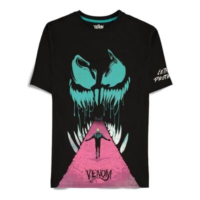 MARVEL COMICS Venom Lethal Protector T-shirt, Homme, Extra Large, Noir (TS484155SPN-XL)