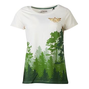 NINTENDO Legend of Zelda Hyrule Forrest Sublimation T-Shirt, Femme, Extra Extra Large, Multicolore (TS505068ZEL-2XL) 2