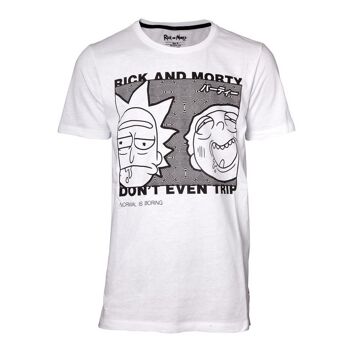 RICK AND MORTY - T-shirt Don't Even Trip, homme, très grand, blanc (TS540144RMT-XL) 2