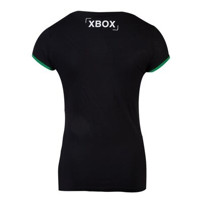 MICROSOFT Xbox Dot Logo Camiseta, Mujer, Extra Extra Grande, Negro (TS556384XBX-2XL)