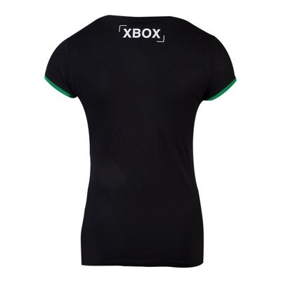 MICROSOFT T-shirt avec logo Xbox Dot, femme, grand, noir (TS556384XBX-L)