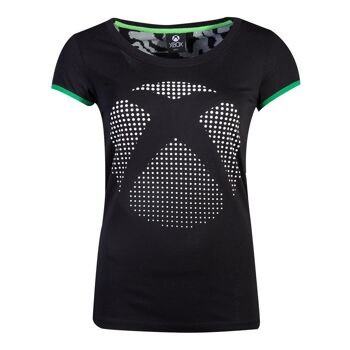 MICROSOFT T-shirt avec logo Xbox Dot, femme, grand, noir (TS556384XBX-L) 2