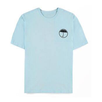 T-shirt UNIVERSAL Umbrella Academy numéro cinq, unisexe, petit, bleu (TS657433UBA-S) 1