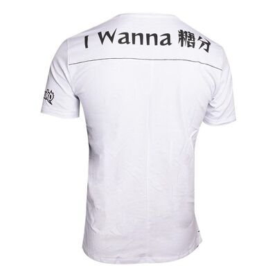 AGGRETSUKO Retsuko Rage I Wanna Eat Camiseta, Hombre, Grande, Blanco (TS681604AGG-L)