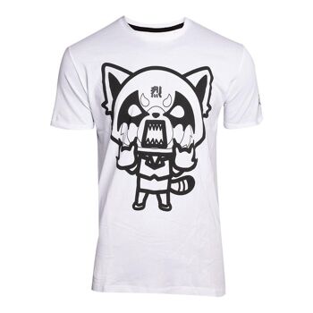 AGGRETSUKO T-shirt Retsuko Rage I Wanna Eat, homme, grand, blanc (TS681604AGG-L) 2