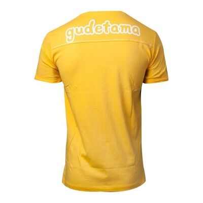 GUDETAMA Camiseta The Face, Hombre, Extra Extra Grande, Amarillo (TS750565GTM-2XL)