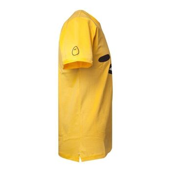 T-shirt GUDETAMA The Face, homme, moyen, jaune (TS750565GTM-M) 2