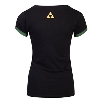 T-shirt NINTENDO Legend of Zelda Triforce Splatter Sublimation, Femme, Extra Extra Large, Noir (TS782480ZEL-2XL) 2